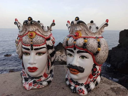 Ceramic Moor Heads 'Testa di Moro'